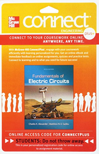 Connect Plus Engineering 1 Semester Access Card For Fundamentals Of Electric Circuits