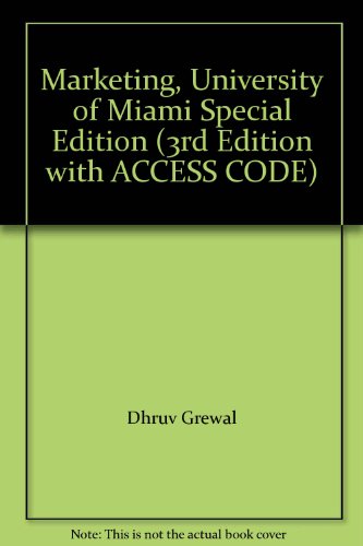 Marketing, University of Miami Special Edition