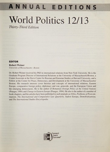 Annual Editions: World Politics 12/13