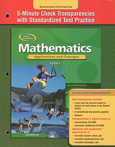 5 Minute Check Transparencies with Standardized Test Practice