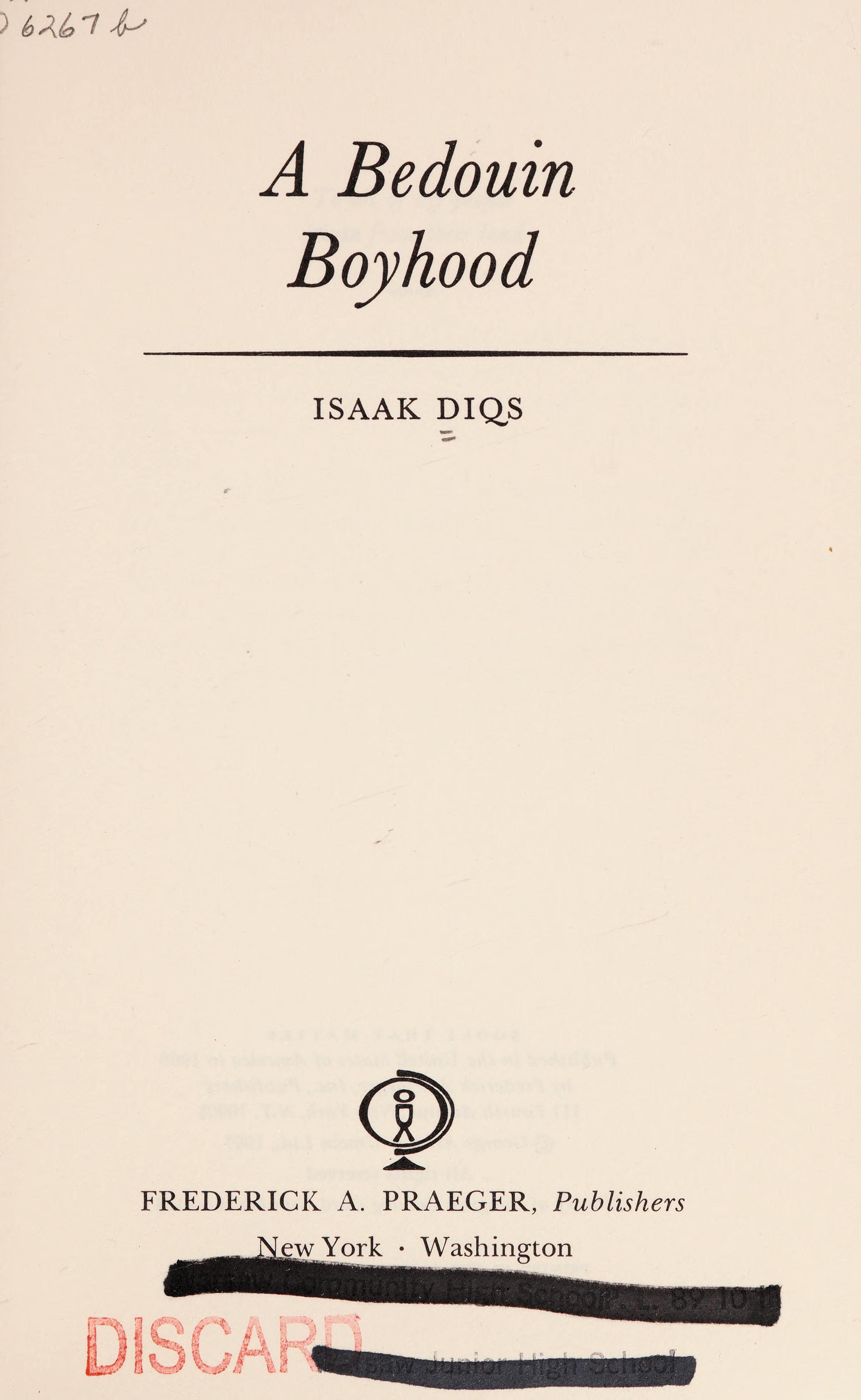 A Bedouin Boyhood