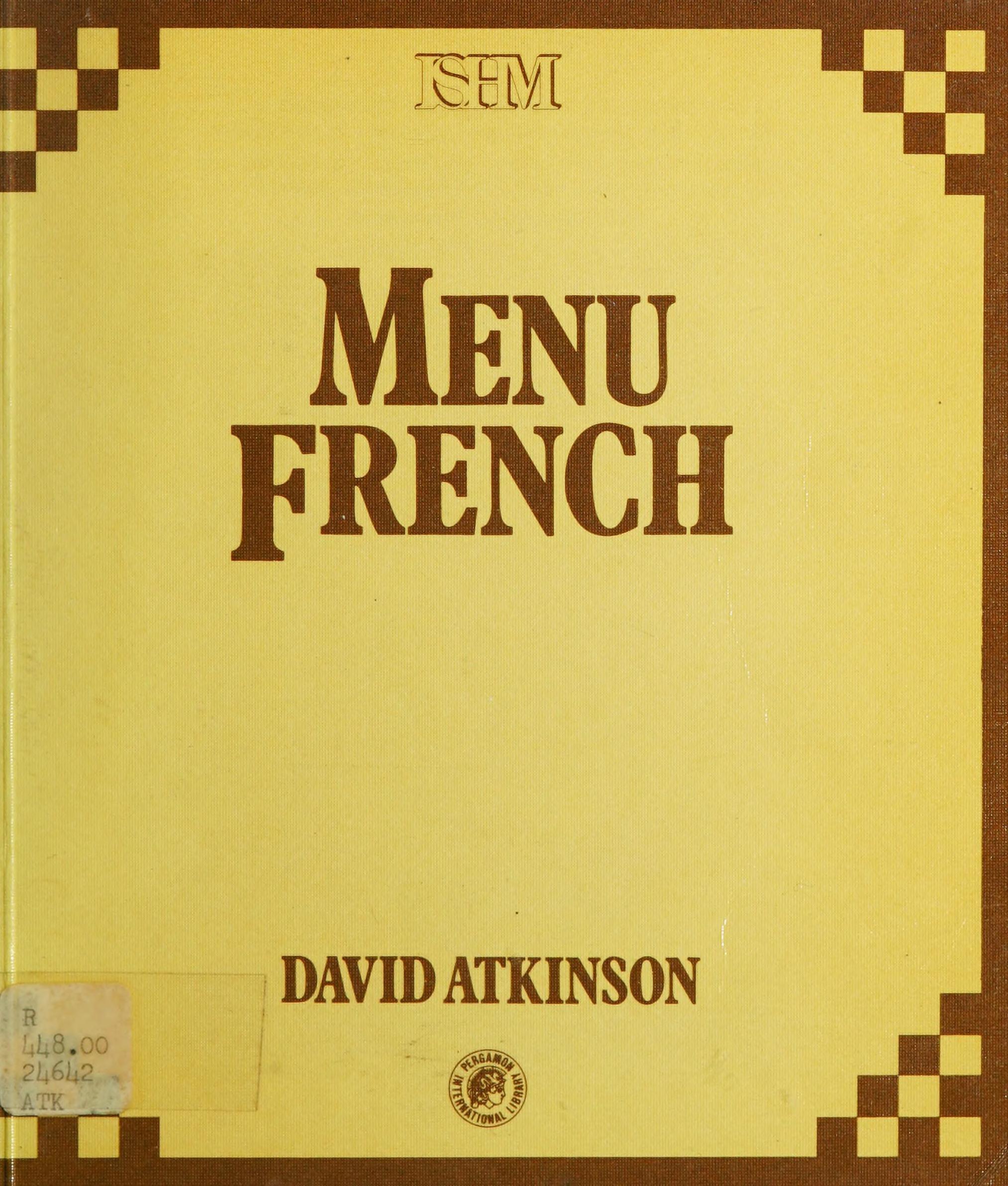 Menu French