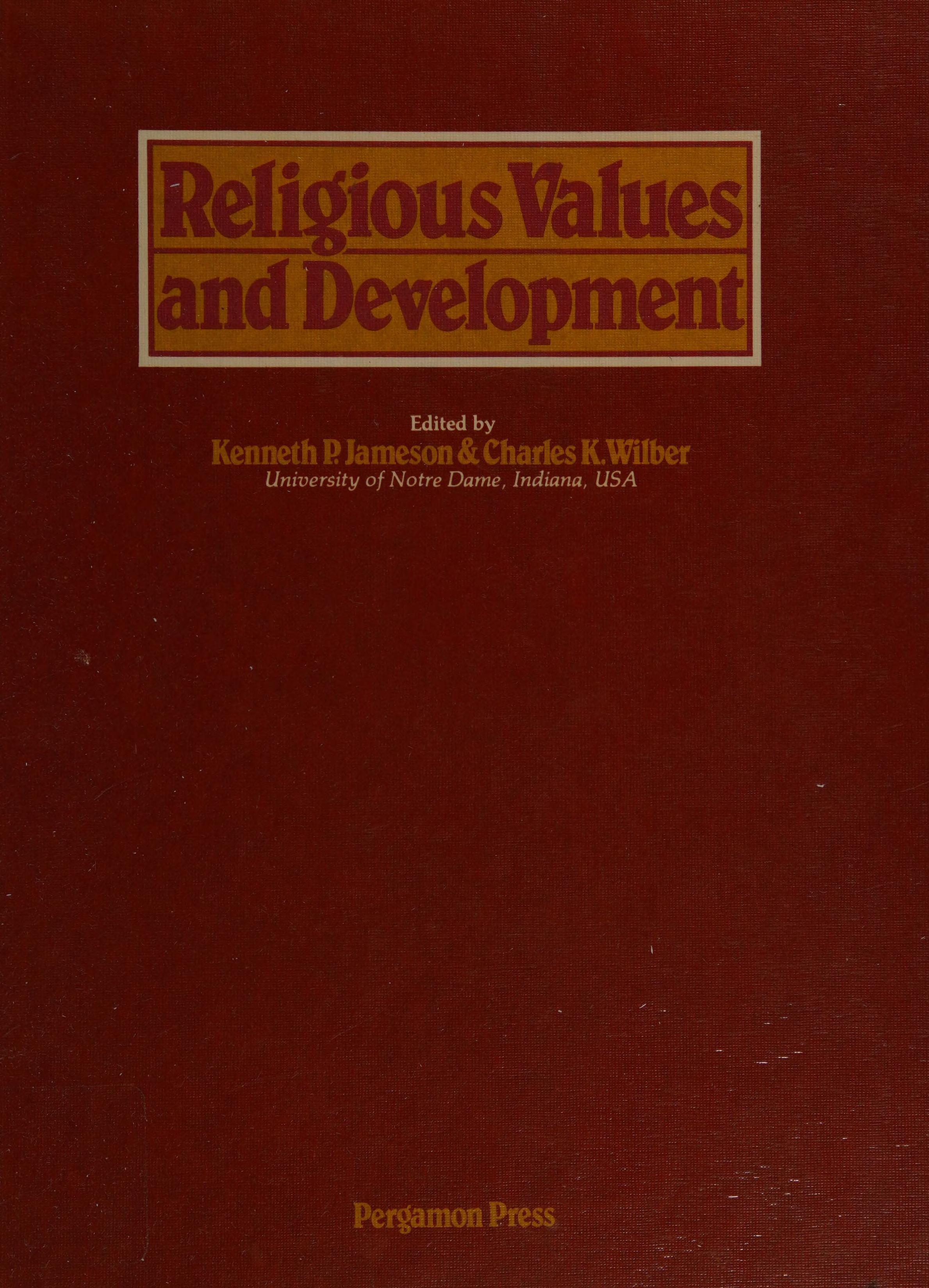 Religious Values And Development