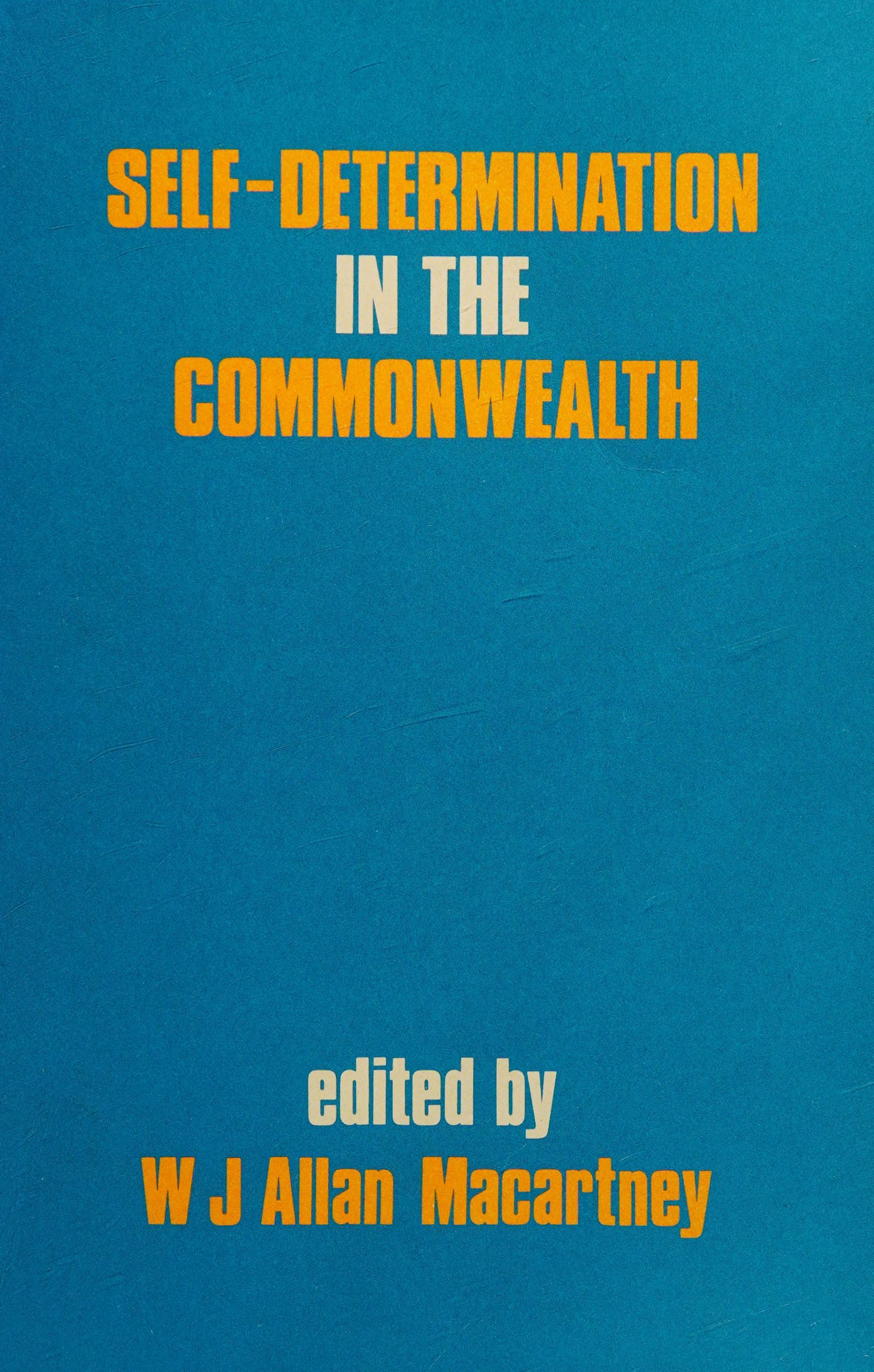 Self-Determination in the Commonwealth