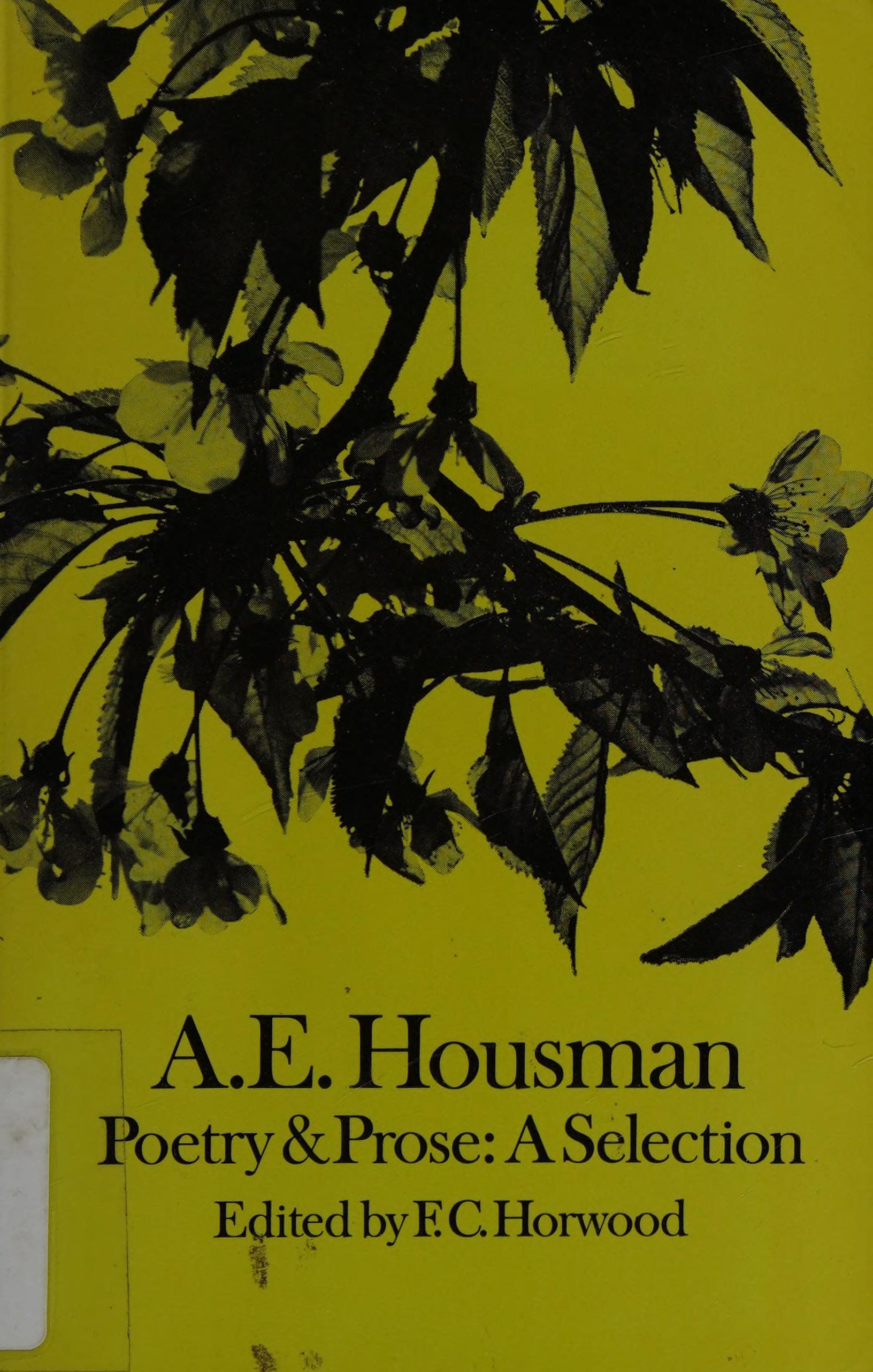 A. E. Housman