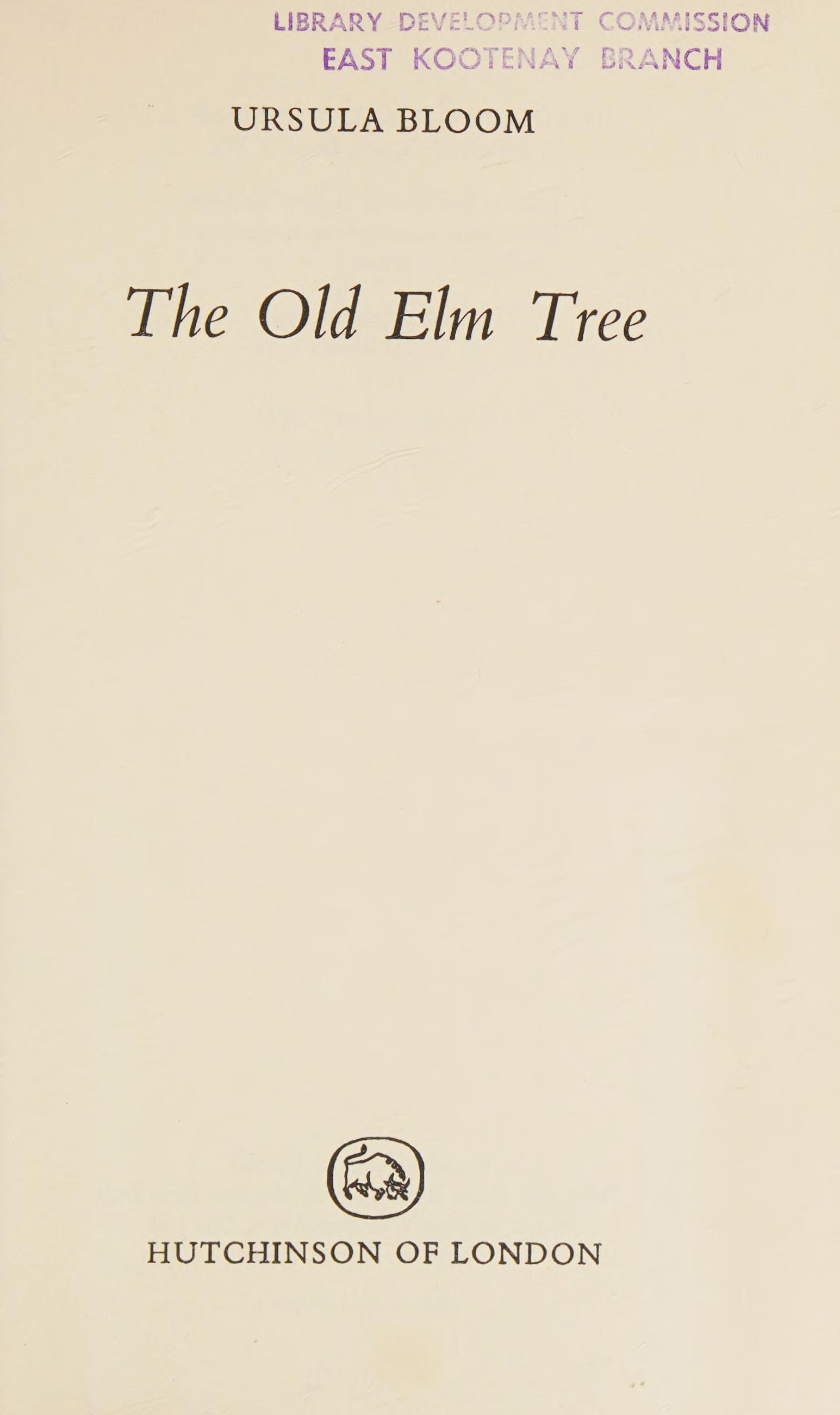 The Old Elm Tree