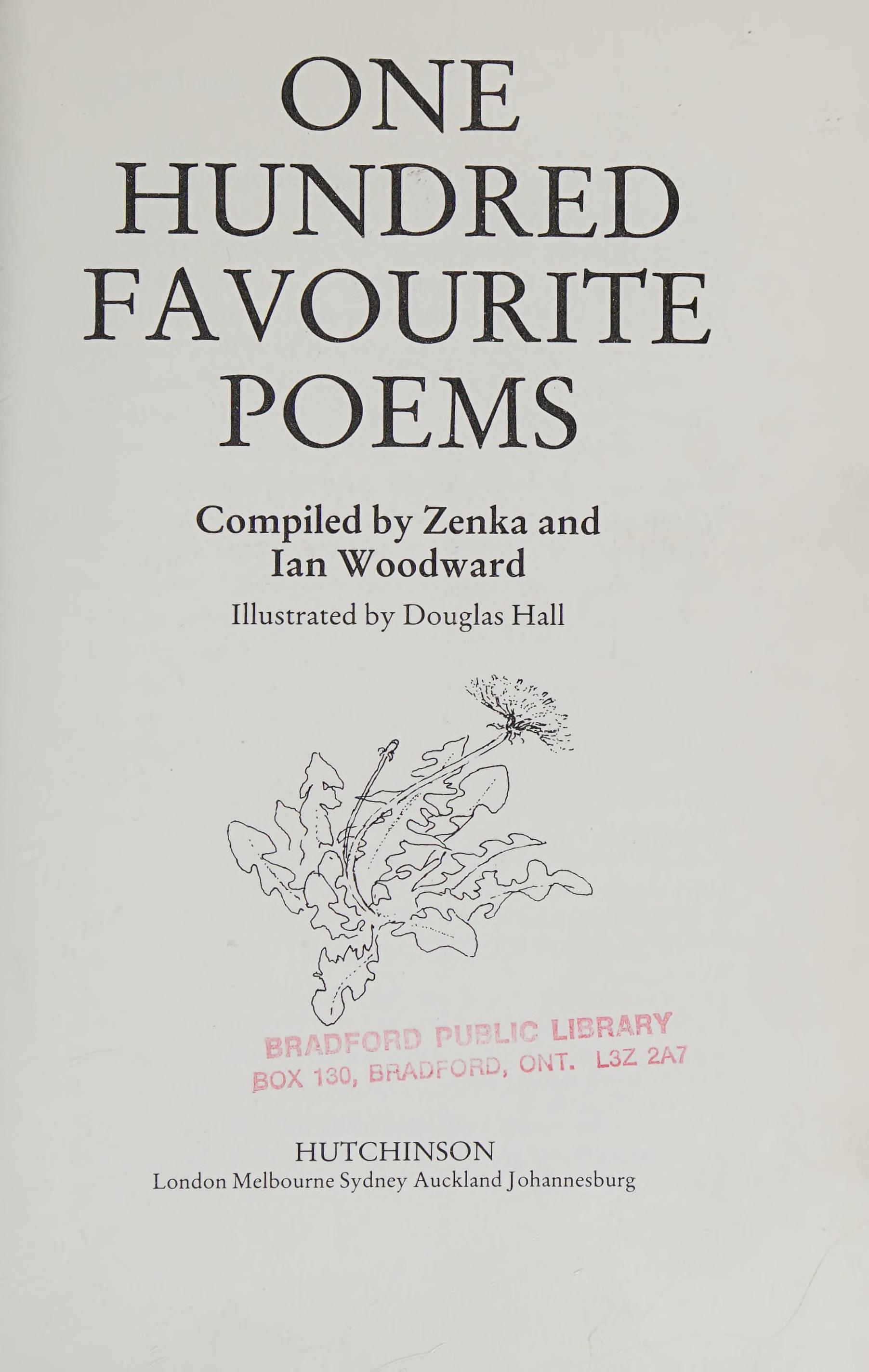One Hundred Favourite Poems