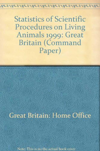 Statistics of Scientific Procedures on Living Animals ™ Great Britain 1999