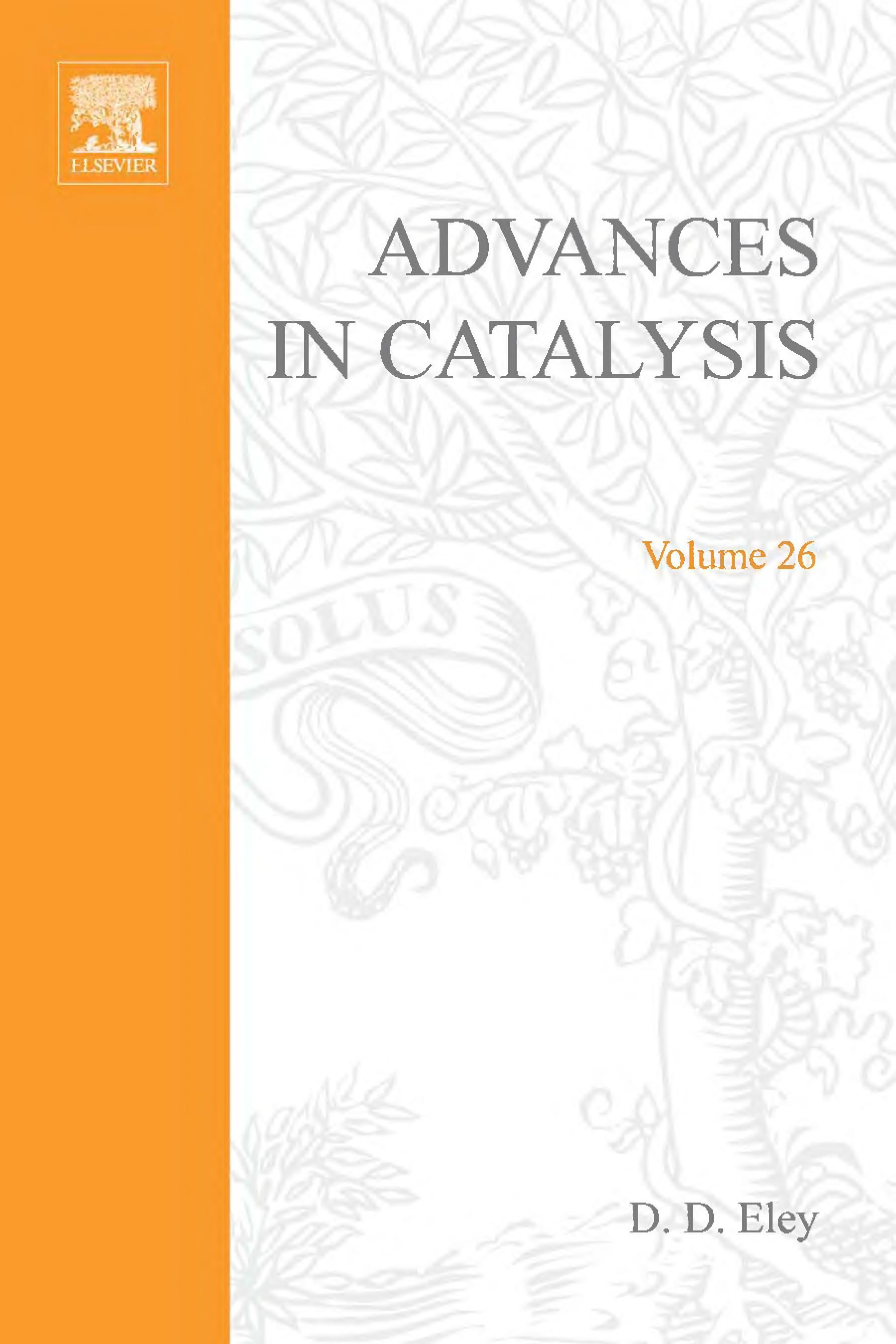 ADVANCES IN CATALYSIS VOLUME 26, Volume 26