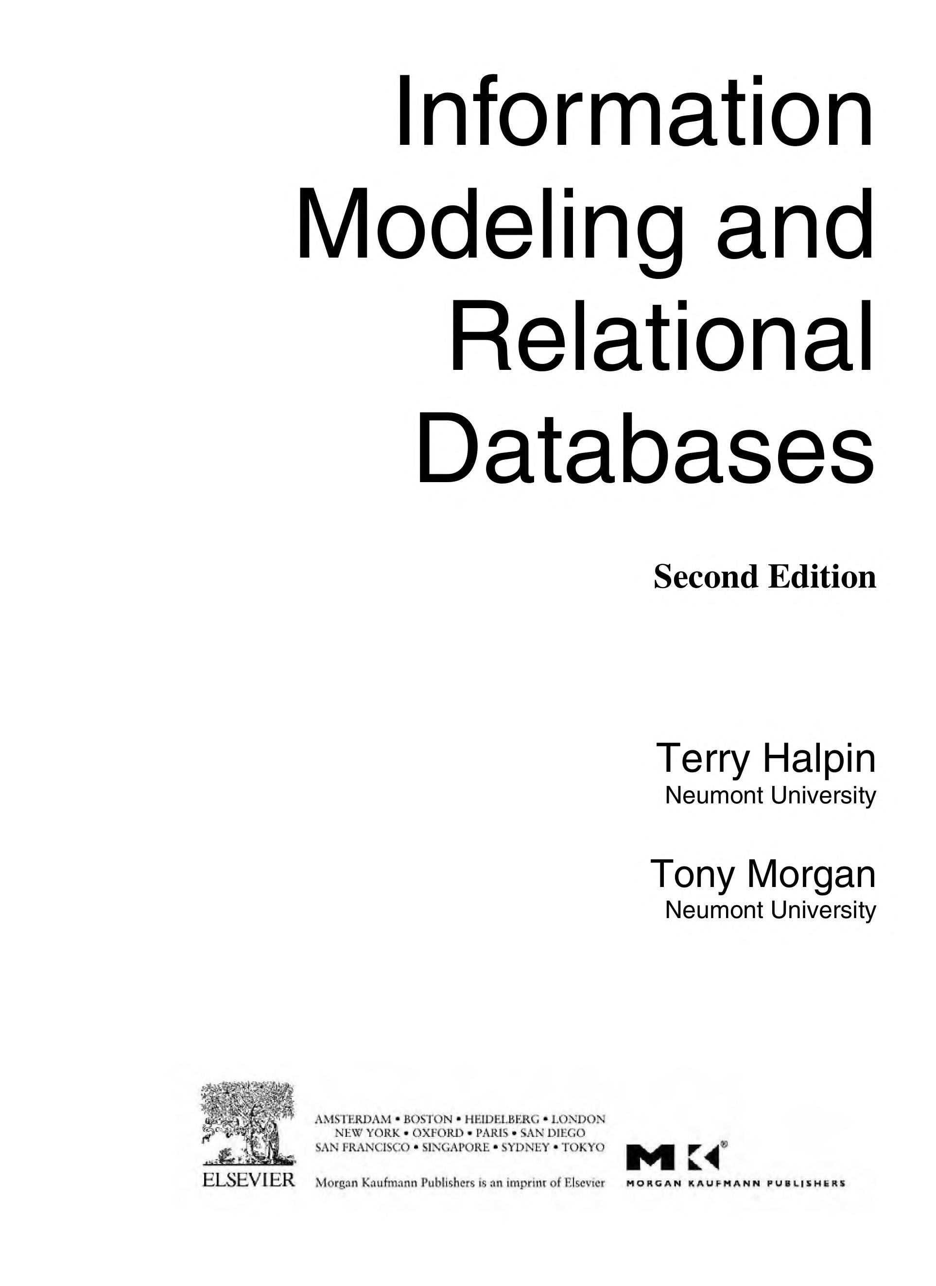 Information Modeling and Relational Databases