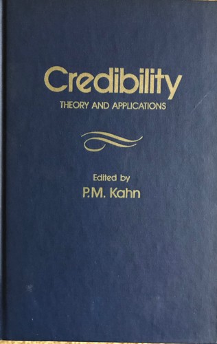 Credibility: Theory And Applications