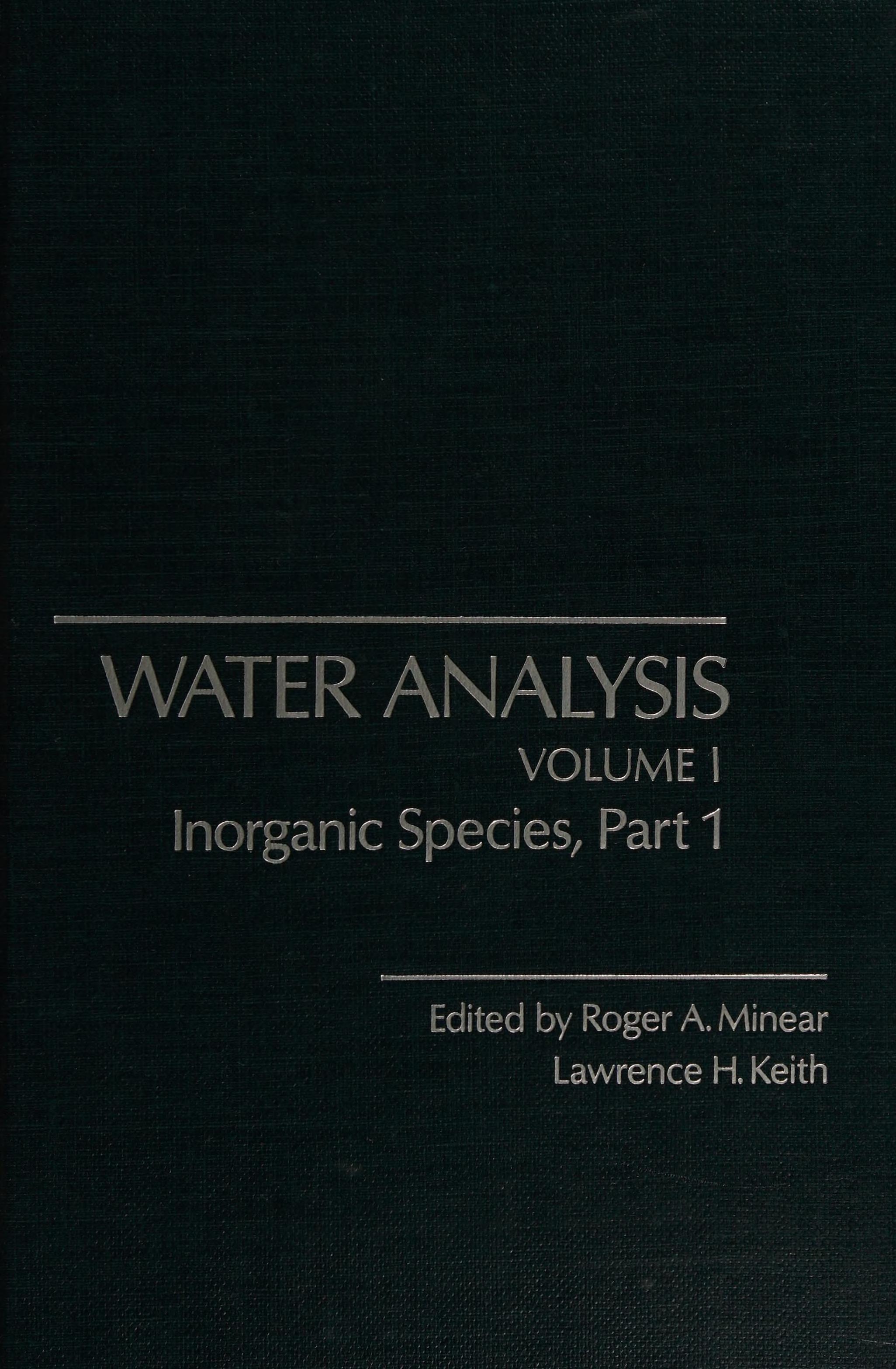 Inorganic Species, Part 1