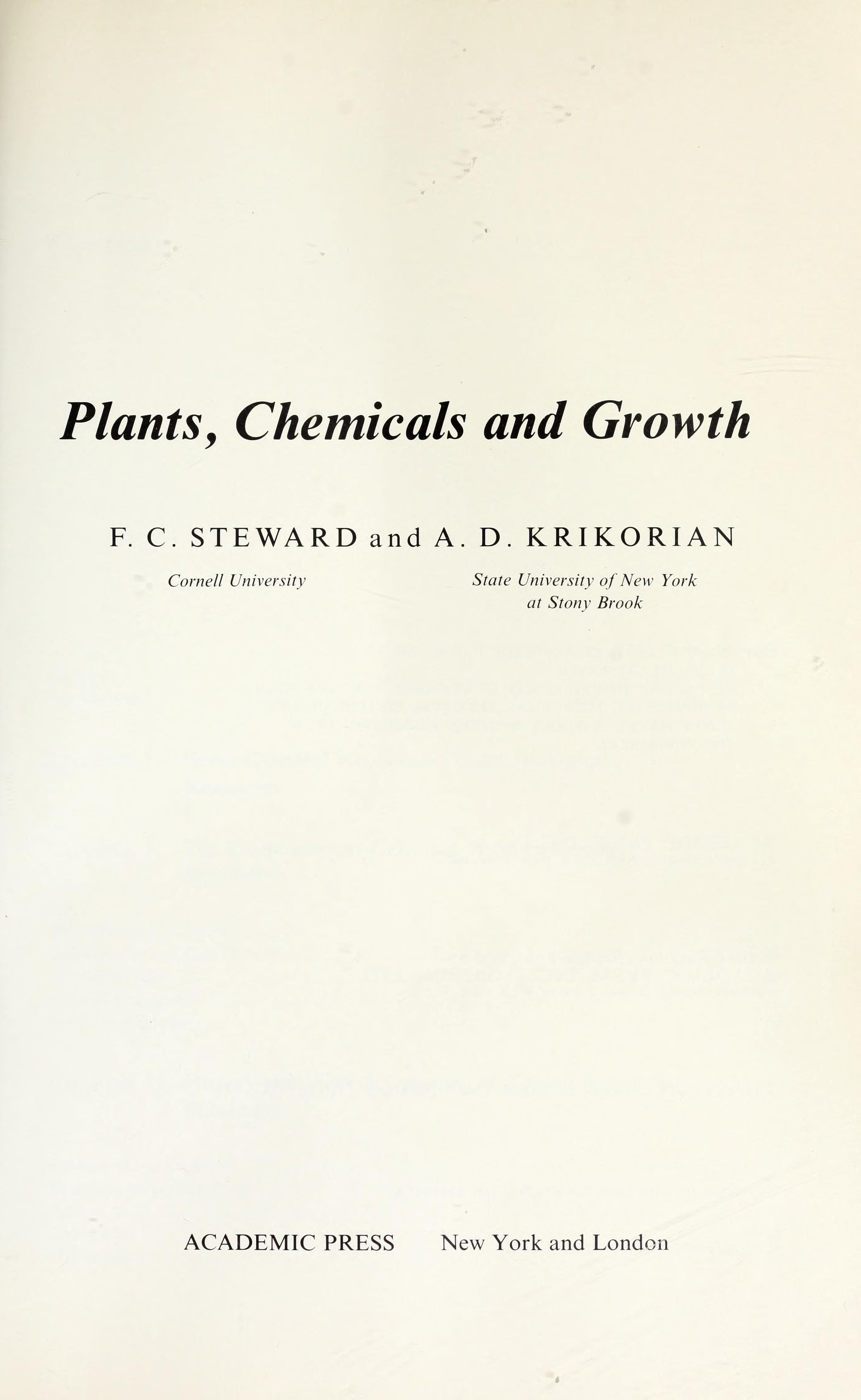 Plants, Chemicals, and Growth