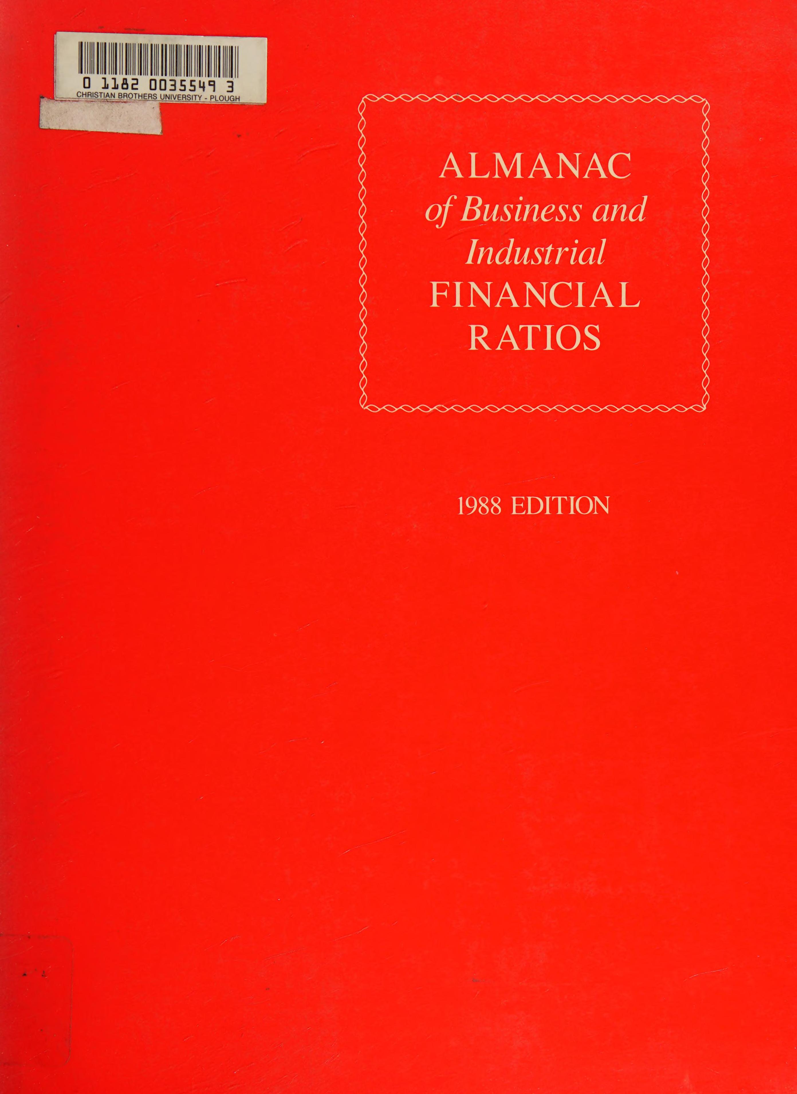 Almanac of Business and Industrial Financial Ratios, 1988