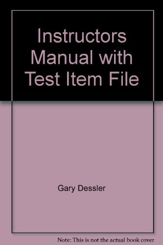 Instructors Manual with Test Item File