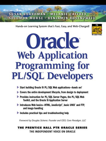 Oracle Web Application Programming for PL/SQL Developers