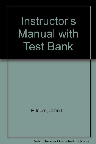 Instructor'S Manual With Test Bank