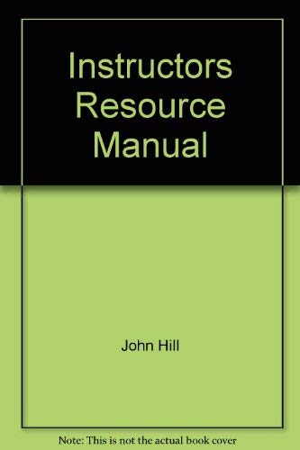 Instructors Resource Manual
