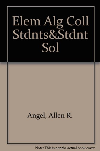 Elem Alg Coll Stdnts&Stdnt Sol