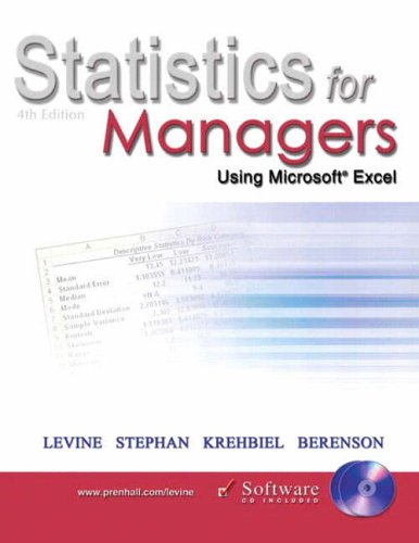 Statistics For Managers Using Microsoft Excel