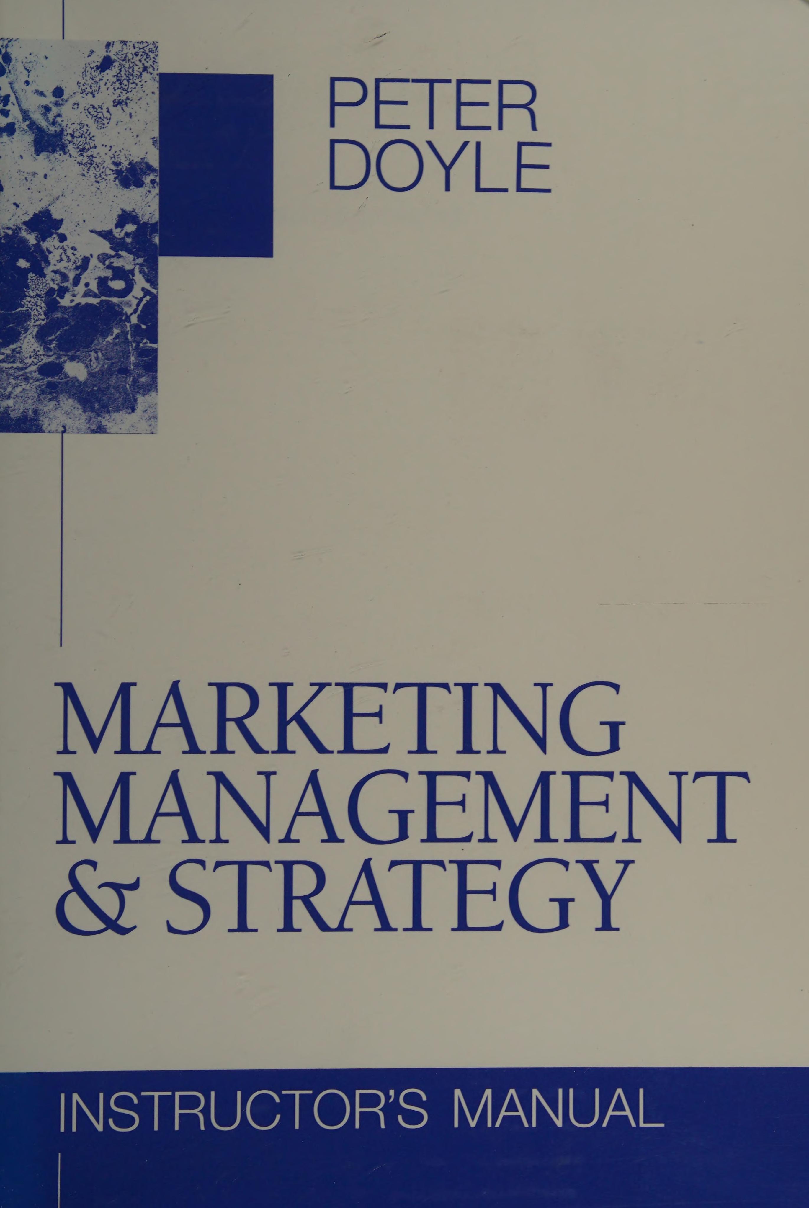 Sm Marketing Management & Strategy I/M