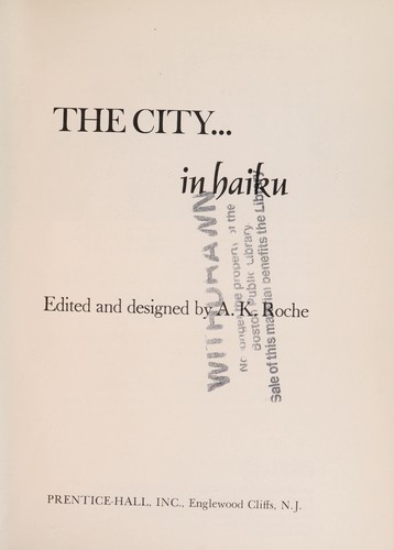 The City ... In Haiku