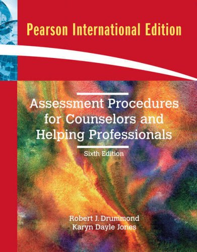 Assessment Procedures For Counselors And Helping Professionals
