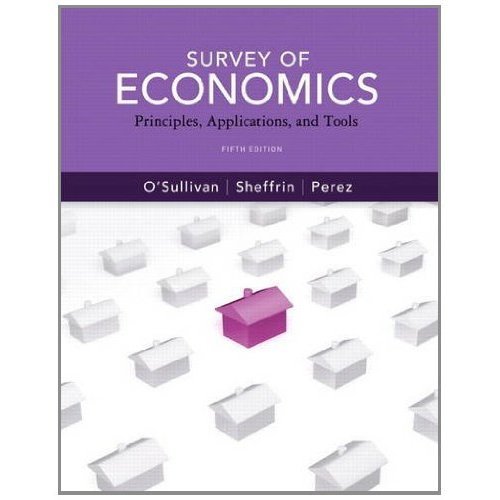 Survey of Economics Principles, Applications, and Tools