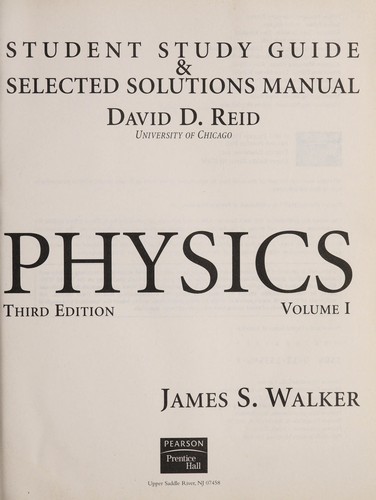 Student Study Guide and Selected Solutions Manual, Volume 1
