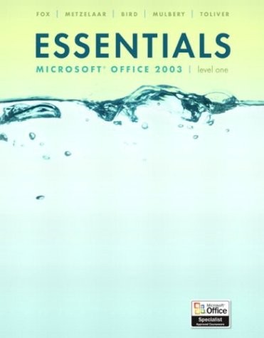 Essentials Microsoft Office 2003: Level 1