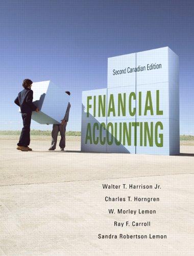 Financial Accounting, Second Canadian Edition