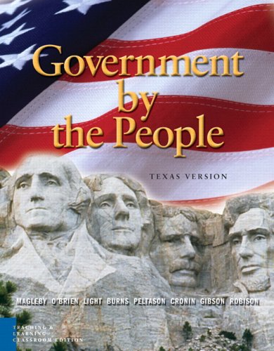 Government by the People: Texas Teaching and Learning, Classroom Edition