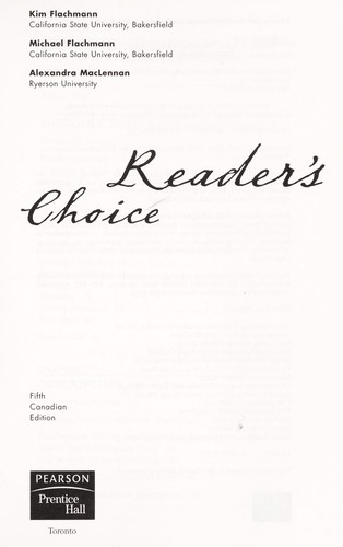 Reader's Choice, Fifth Canadian Edition