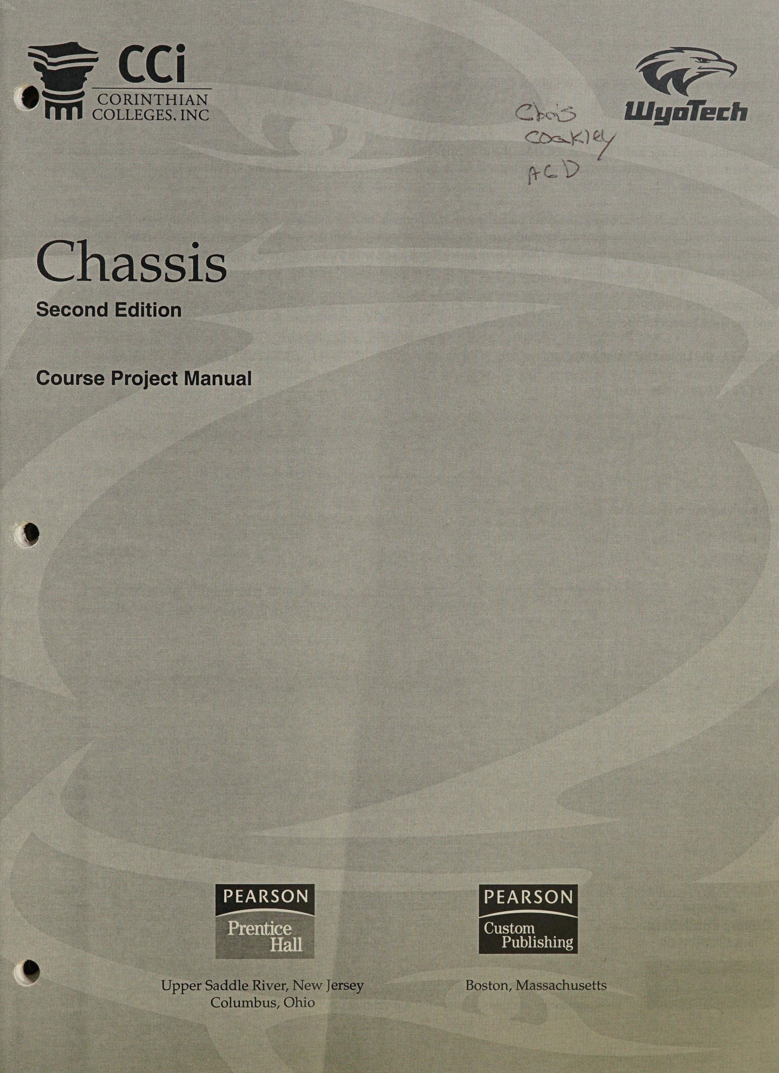 Chassis Course Project Manual Au