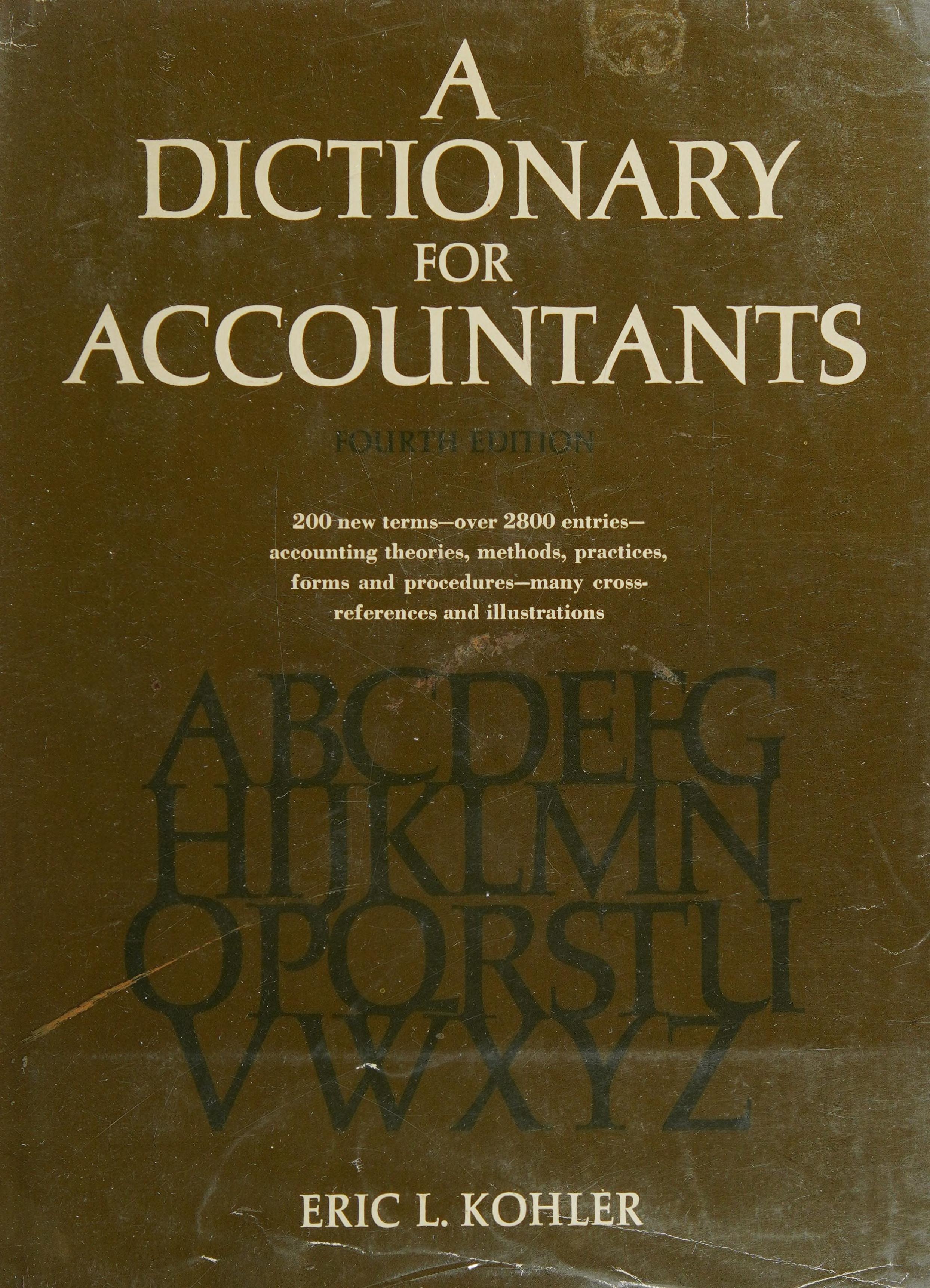 A Dictionary For Accountants