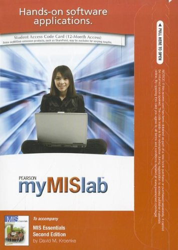 Mymislab With Pearson Etext -- Access Card -- For Mis Essentials