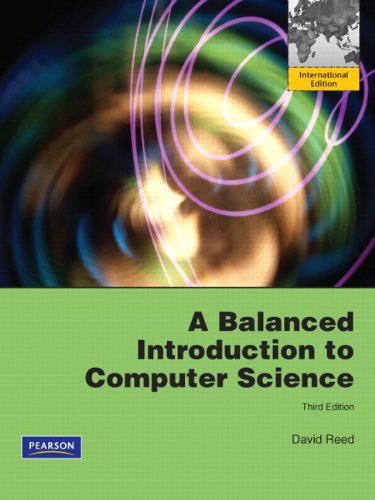 A Balanced Introduction To Computer Science