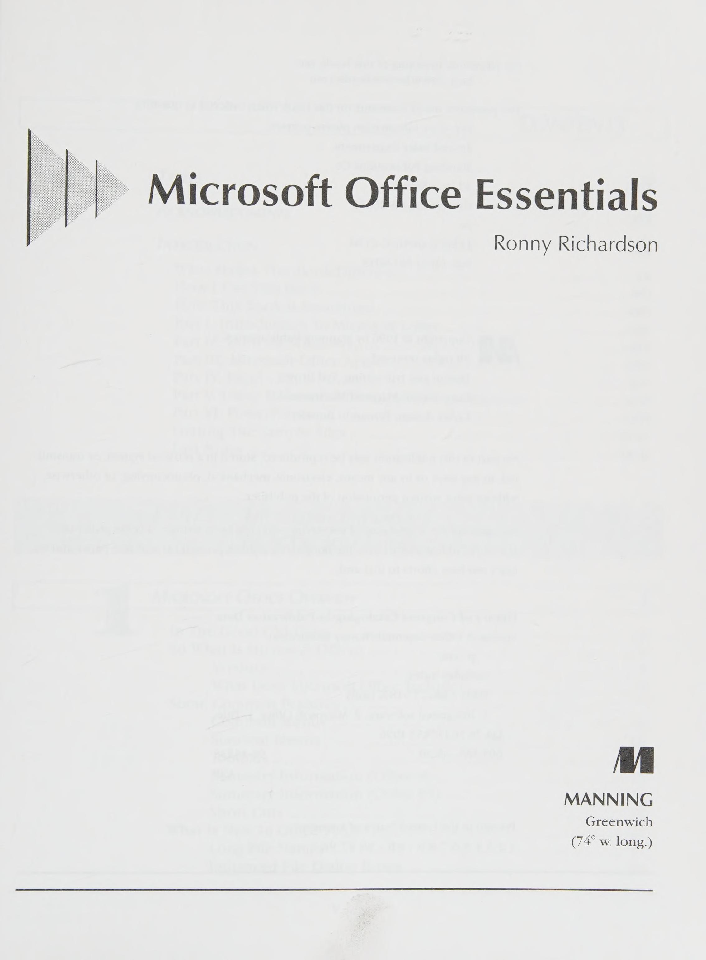 Microsoft Office Essentials