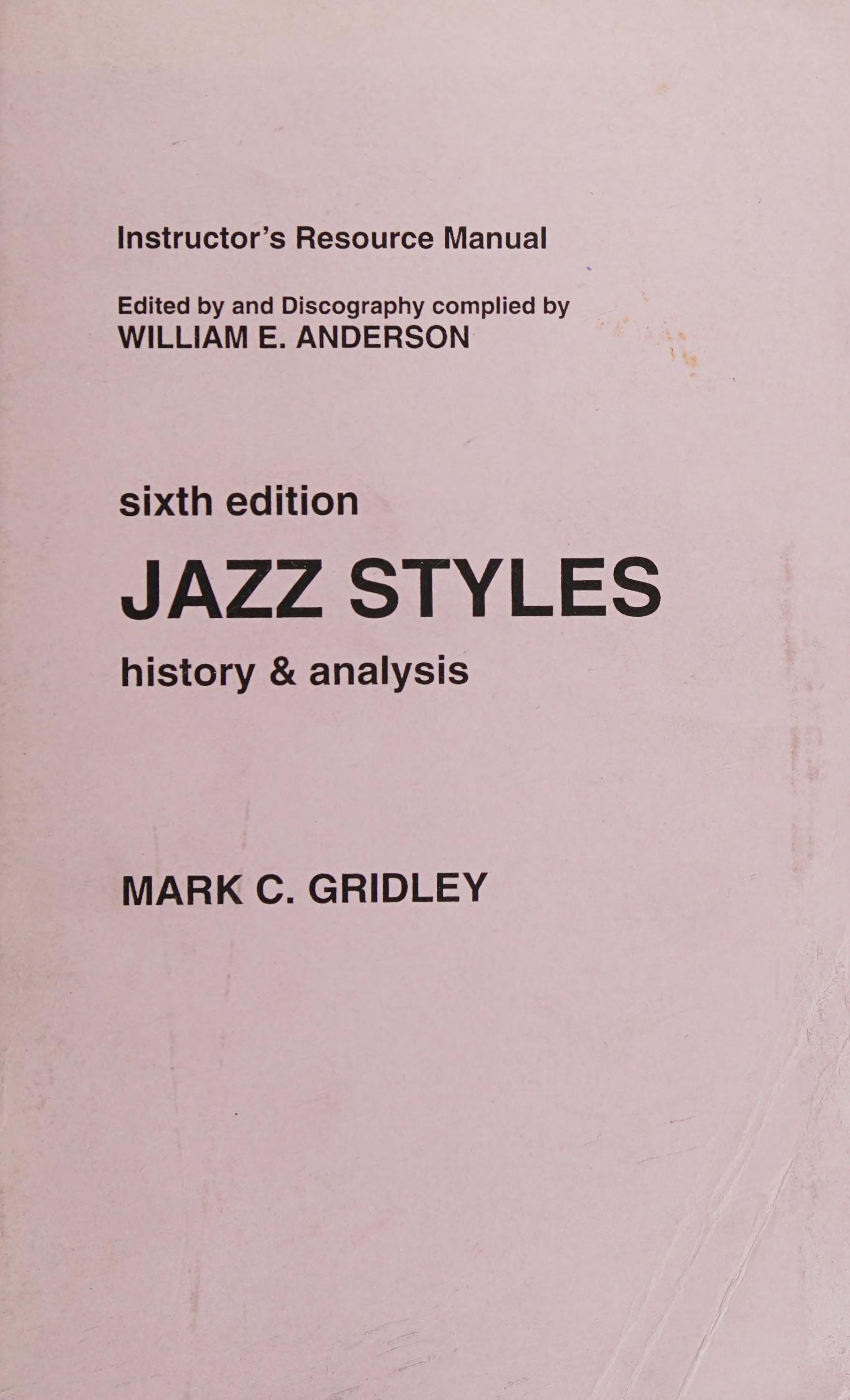Sm Jazz Styles I/M