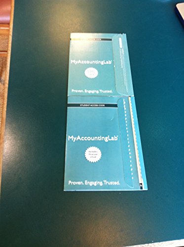 NEW MyAccountingLab with Pearson EText - Component Access Card