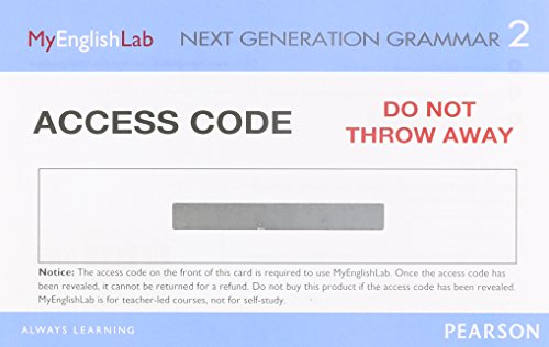 Next Generation Grammar 2 Student eText w MyLab English