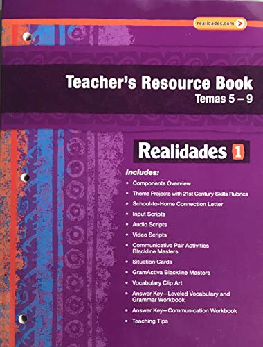 Realidades 1 Teacher's Resource Book Temas 5-9