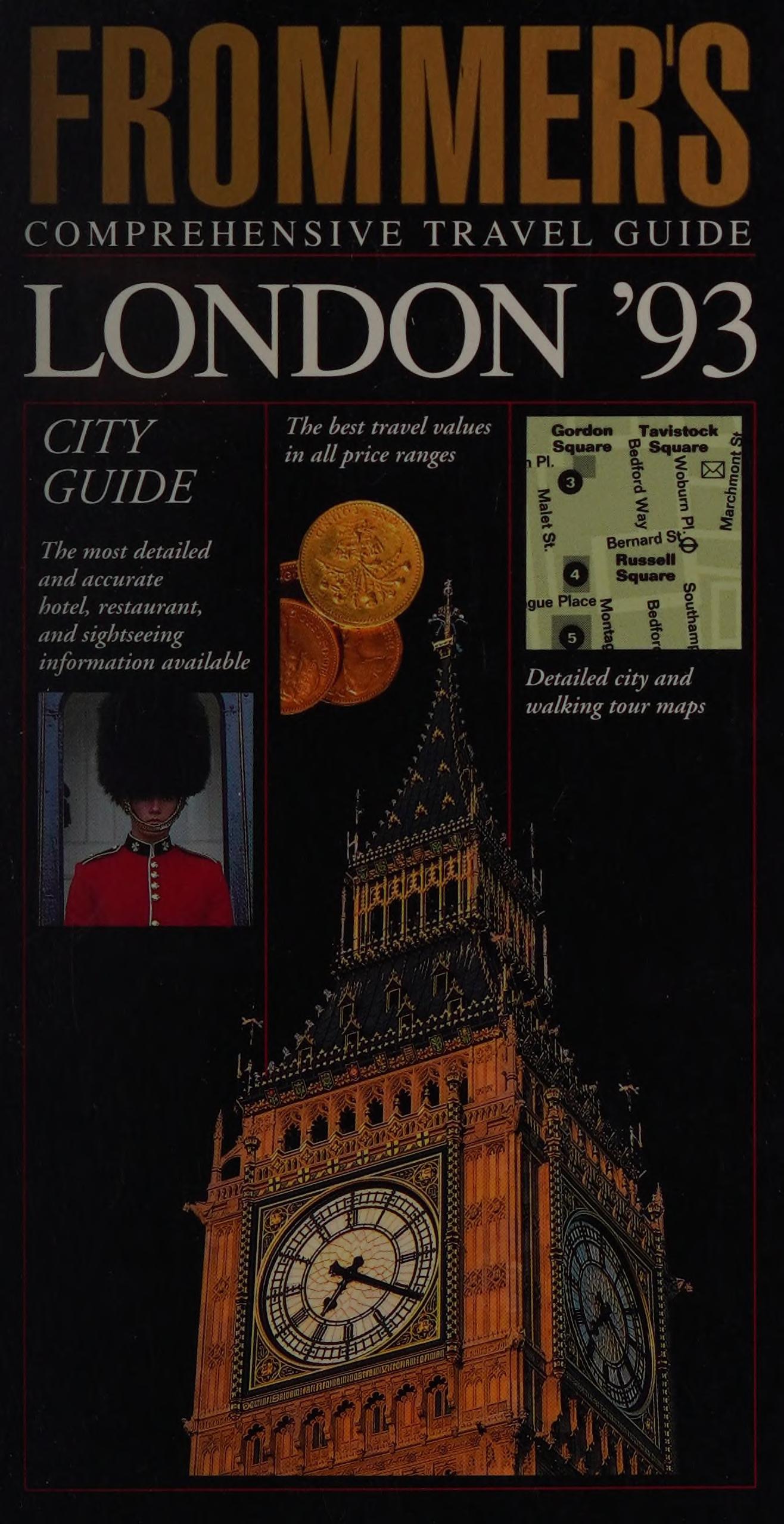 Frommer'S City Guides: London 1993