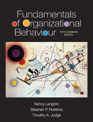 Fundamentals Of Organizational Behaviour, Fifth Canadian Edition Plus MyManagementLab With Pearson EText -- Access Card Package (5th Edition) [Paperback]