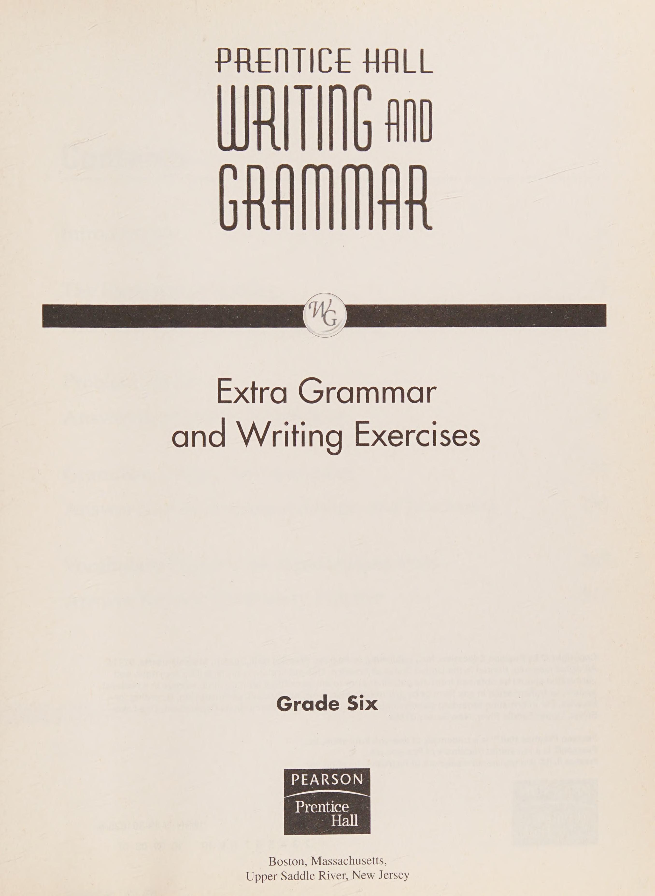 Prentice Hall Writing and Grammar