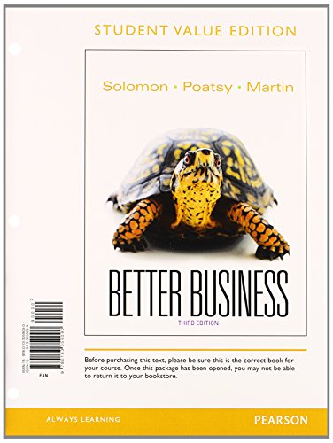 Better Business, Student Value Edition Plus 2014 MyBizLab with Pearson EText -- Access Card Package