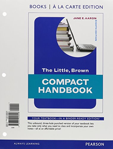 The Little, Brown Compact Handbook, Books a la Carte Edition Plus Mywritinglab with Etext--Access Card Package
