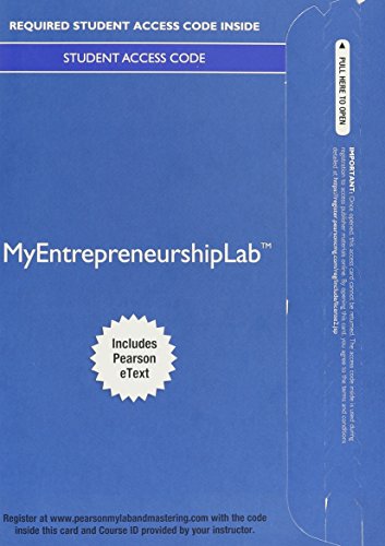 MyLab Entrepreneurship with Pearson eText Access Card for Entrepreneurship