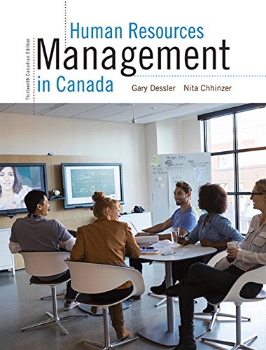 Human Resources Management in Canada, Thirteenth Canadian Edition