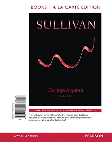 College Algebra, Books a la Carte Edition Plus NEW MyLab Math -- Access Card Package